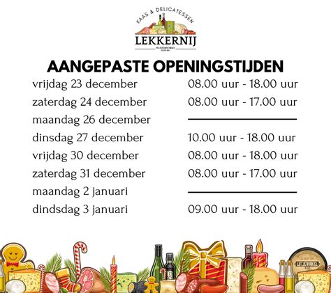 da openingstijden.